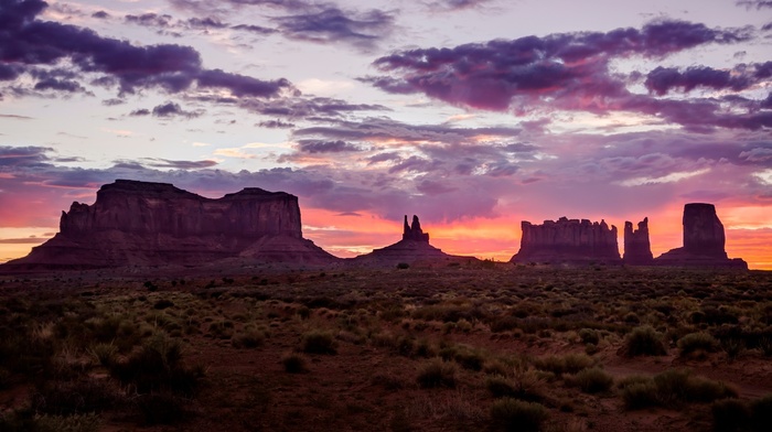 Utah, landscape, sunset, desert