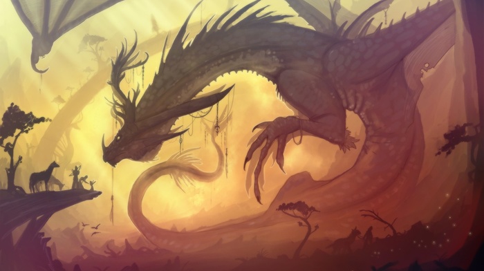 artwork, dragon