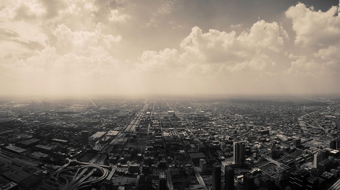 cityscape, clouds, Chicago, city