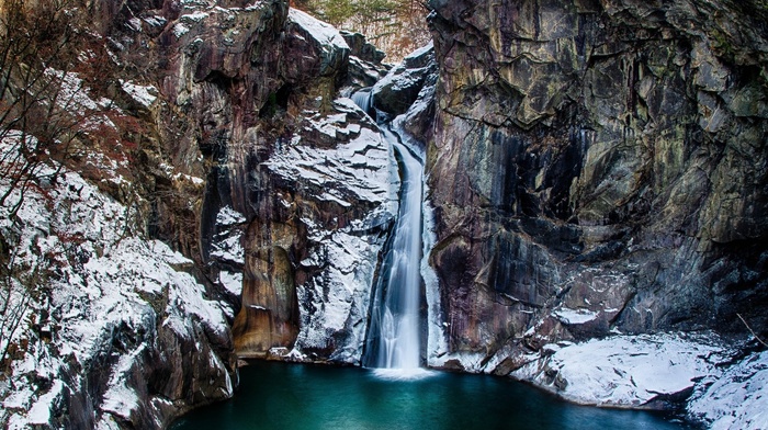 waterfall, nature, beauty