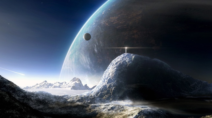 space art, space, planet