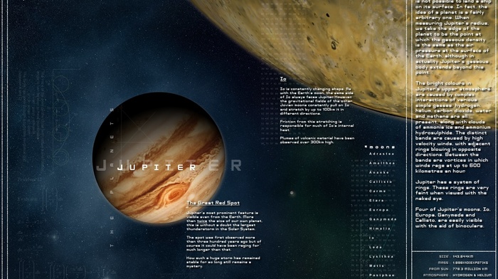 infographics, planet, Jupiter
