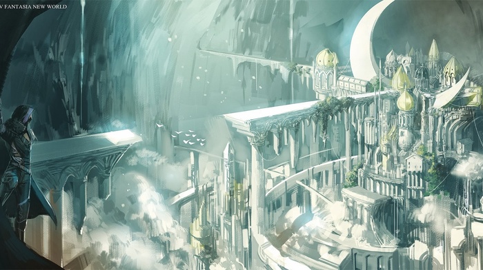 ruin, fantasy art, Pixiv Fantasia