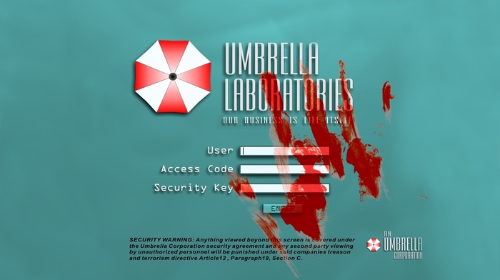 video games, blood, Resident Evil, Umbrella Corporation