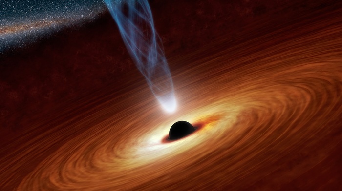 black holes, space, planet
