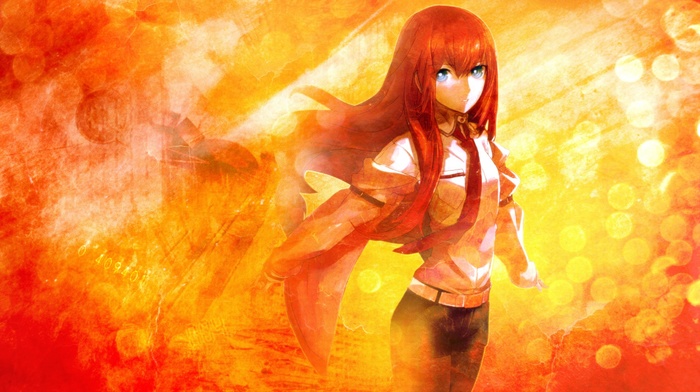 Makise Kurisu, anime, anime girls, steinsgate