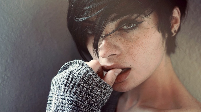 girl, Segovia Amil, freckles