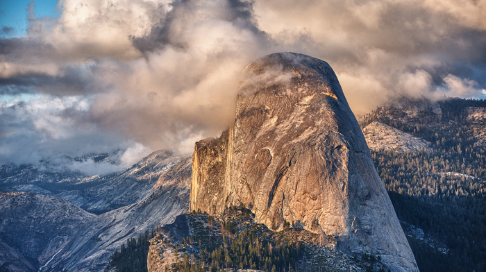 nature, USA, sky, forest, mountain