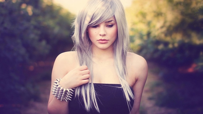 white hair