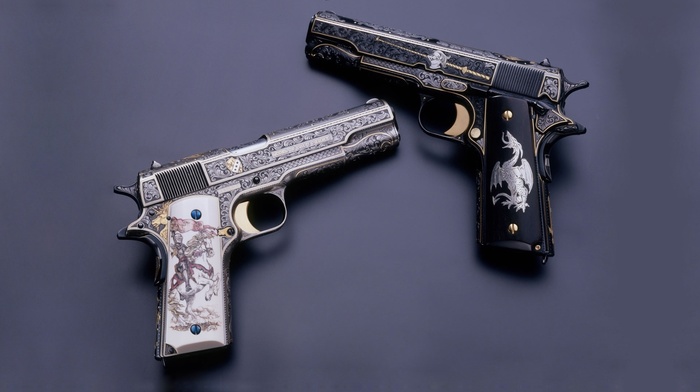 gun, dragon