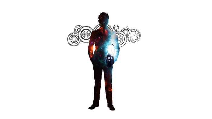silhouette, Tenth Doctor, The Doctor, David Tennant, Doctor Who, tardis