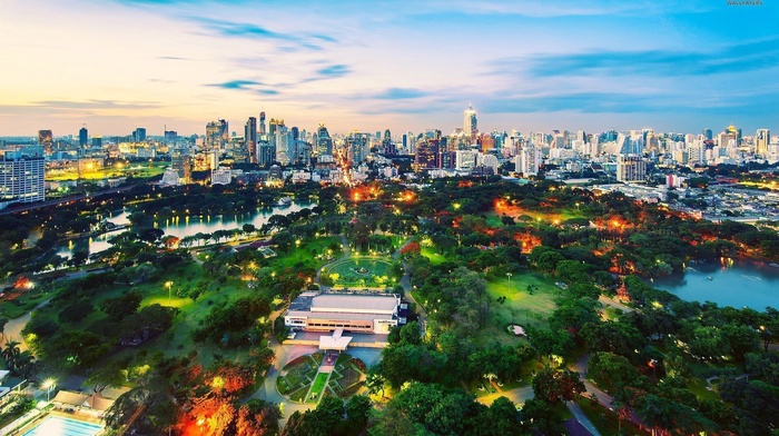 park, building, cityscape