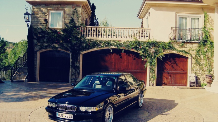 house, BMW, car