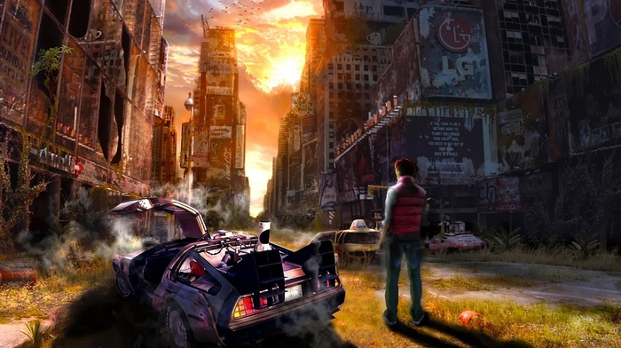 back to the future, apocalyptic, fantasy art