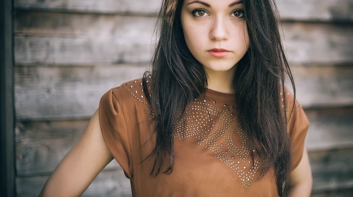 girl, brunette