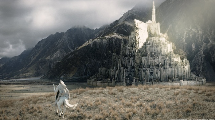 building, gandalf, The Lord of the Rings, Minas Tirith, city