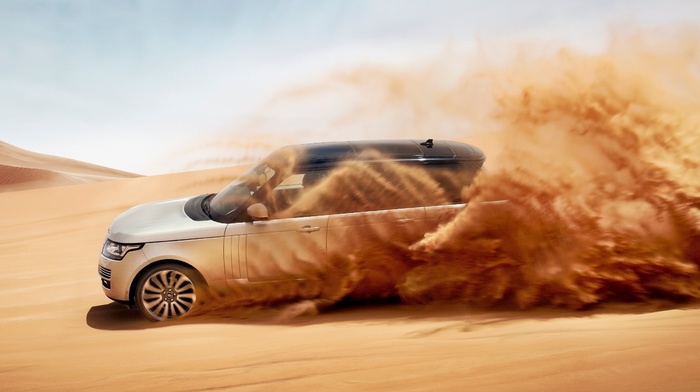 cars, desert, speed, auto, sand, sky