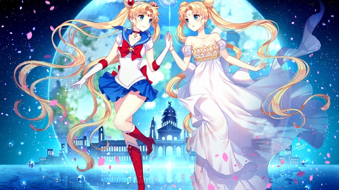 anime, Sailor Moon, anime girls