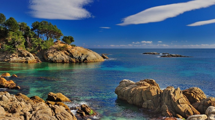 nature, rocks, sea, landscape