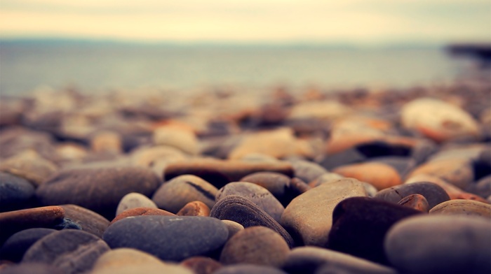 beach, stones