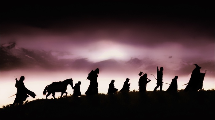 silhouette, The Lord of the Rings The Fellowship of , The Lord of the Rings