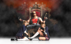 video games, gun, girls
