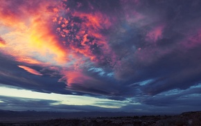 landscape, clouds