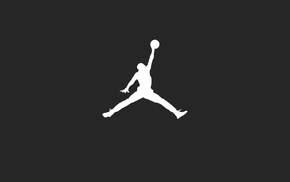 Michael Jordan, silhouette, Air Jordan, simple