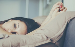 model, face, girl, brunette