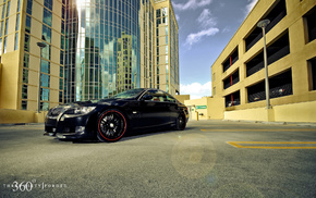 reflection, city, cars