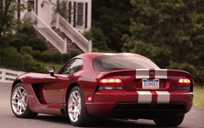 Dodge, red, cars