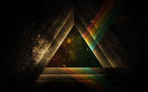 3D, wallpaper, triangle, geometry, background