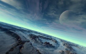 cold, surface, sky, planet, stones