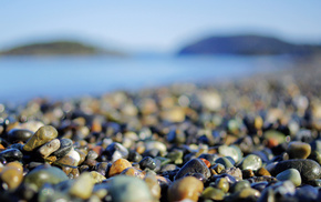 coast, beach, photo, macro, stones