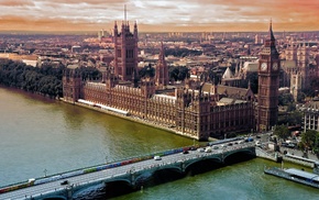 London, river, city, bridge, cities