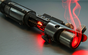 Star Wars, lightsaber, gun