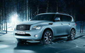 winter, cars