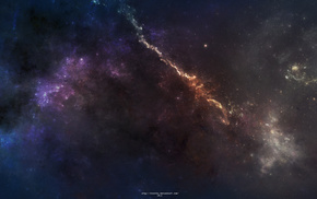 space, light, stars, nebula