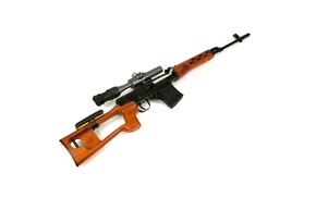 gun, white background, sniper rifle