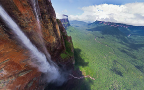 nature, waterfall