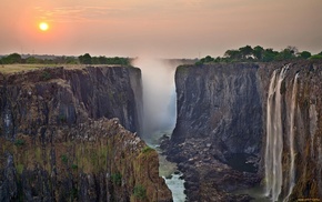 waterfall, nature