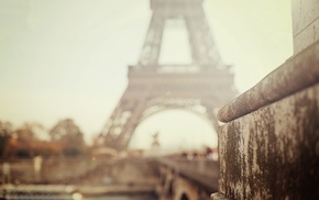 Eiffel Tower, bokeh, Paris, city, cities