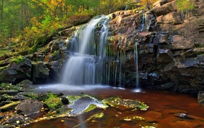 nature, waterfall