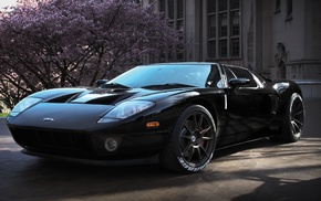 gt, building, cars, Ford, black