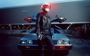 DeLorean, fan art, Daft Punk