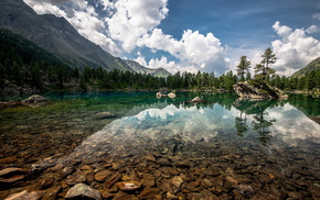 landscape, sky, mountain, nature, lake