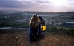 girls, field, girl