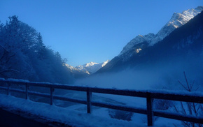 winter, mountain