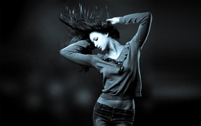 girl, brunette, sports
