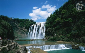 waterfall, nature